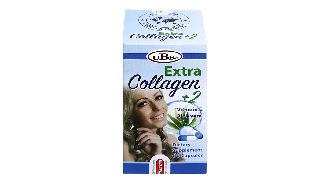UBB Extra Collagen+2 trợ làm đẹp da, tóc, móng