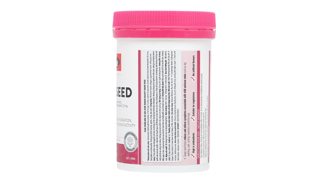 Swisse Beauty Grape Seed hỗ trợ hình thành collagen