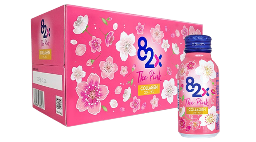 Nước uống 82X The Pink Collagen hạn chế lão hóa, làm đẹp da