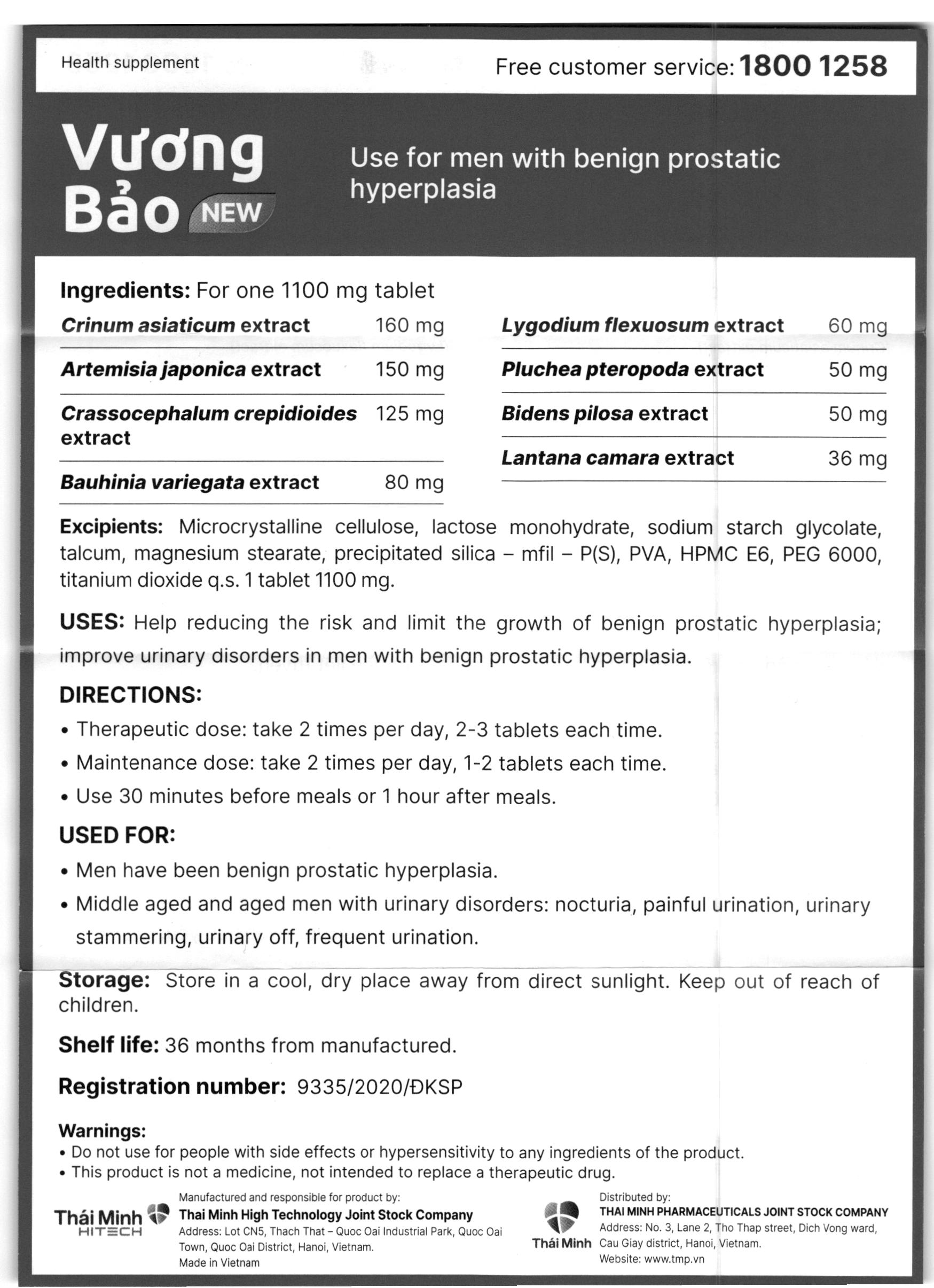 Thực phẩm bảo vệ sức khoẻ: Vương Bảo New - 27