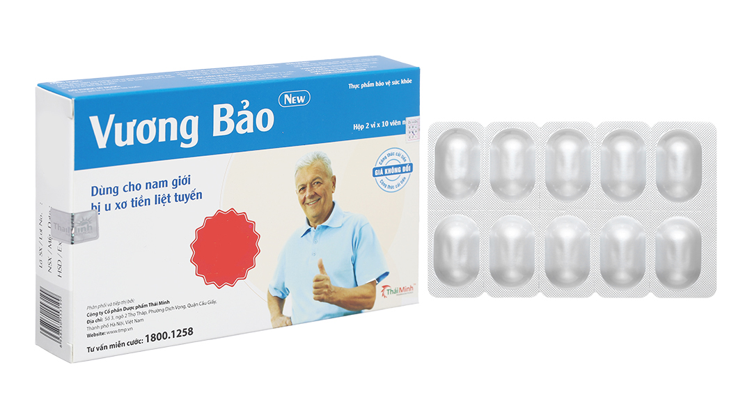 Vương Bảo giúp giảm phì đại lành tính tuyến tiền liệt