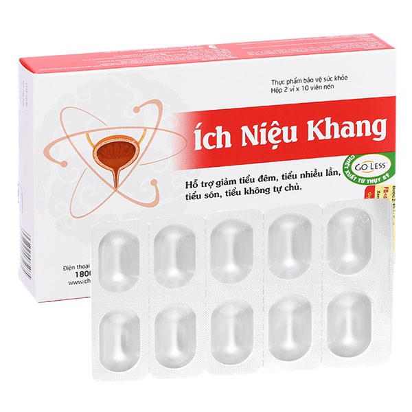 Ích Niệu Khang hỗ trợ giảm tiểu đêm hộp 20 viên