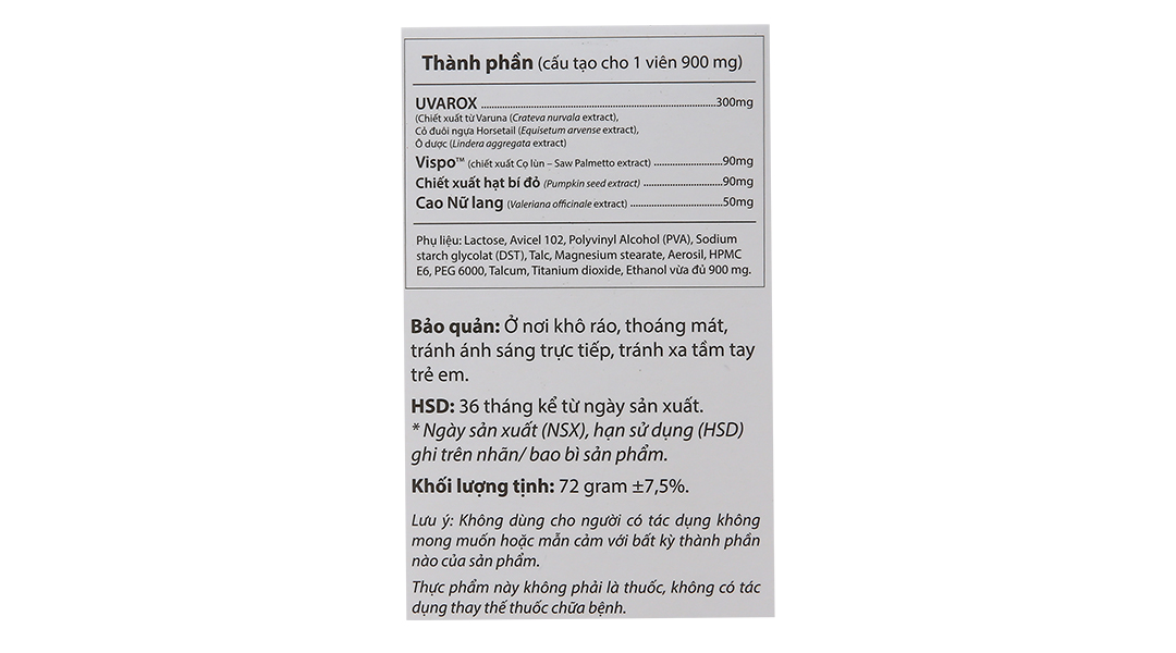 Thực phẩm bảo vệ sức khoẻ: Vương Niệu Đan - 11