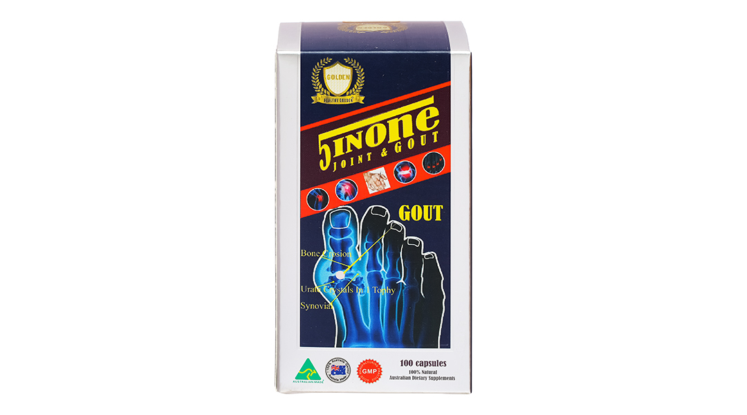 Golden 5 in One Joint & Gout giúp giảm đau, hỗ trợ điều trị gout