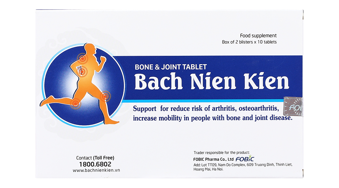 Viên xương khớp Bách Niên Kiện giảm nguy cơ viêm khớp, thoái hóa khớp lọ 80 viên - 10
