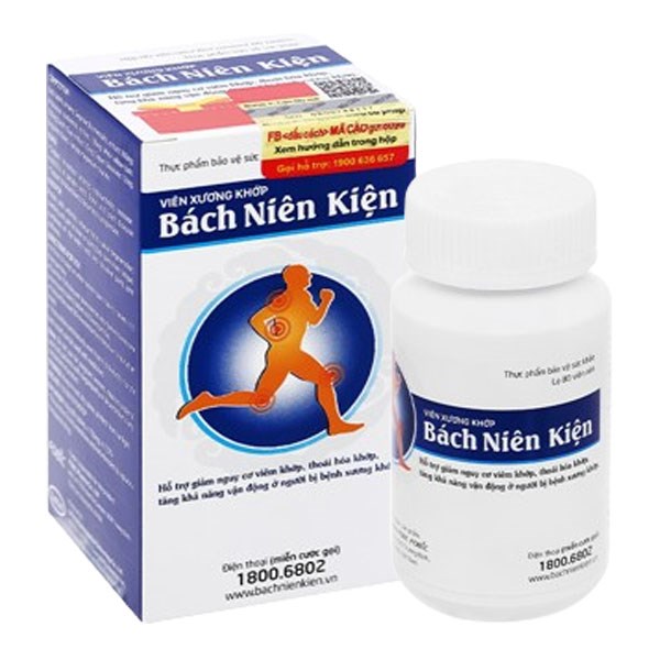 Viên xương khớp Bách Niên Kiện giảm nguy cơ viêm khớp, thoái hóa khớp chai 80 viên