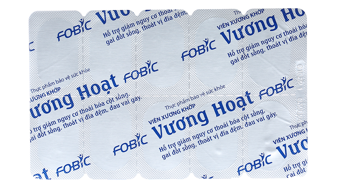 Viên xương khớp Vương Hoạt giảm nguy cơ thoái hóa cột sống, đau vai gáy hộp 20 viên - 9
