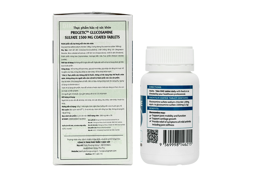 Tác dụng của thuốc glucosamine sulfate 1500mg với xương khớp