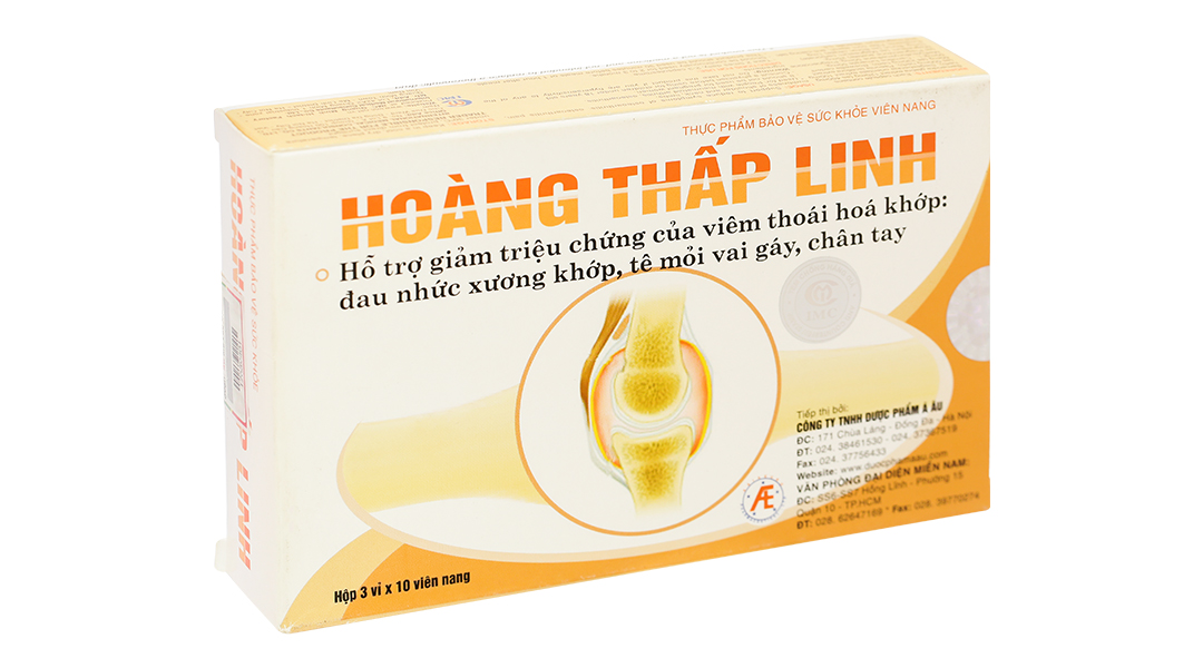 Hoàng Thấp Linh hỗ trợ giảm đau nhức xương khớp, tê mỏi vai gáy