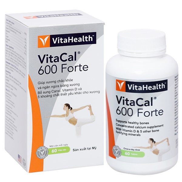 Vitahealth Vitacal 600 Forte hộp 60 viên