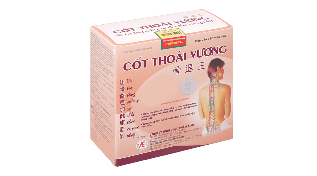 Cốt Thoái Vương hỗ trợ làm giảm các triệu chứng do viêm thoái hóa khớp, đau nhức khớp hộp 30 viên - 9
