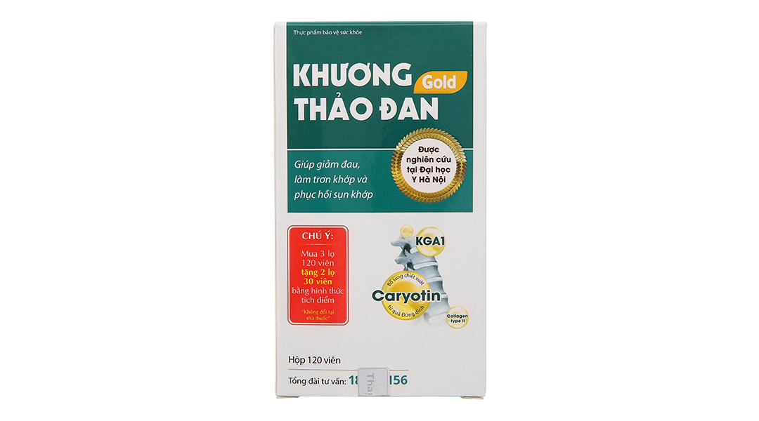 Khương Thảo Đan Gold giúp giảm triệu chứng thoái hóa khớp