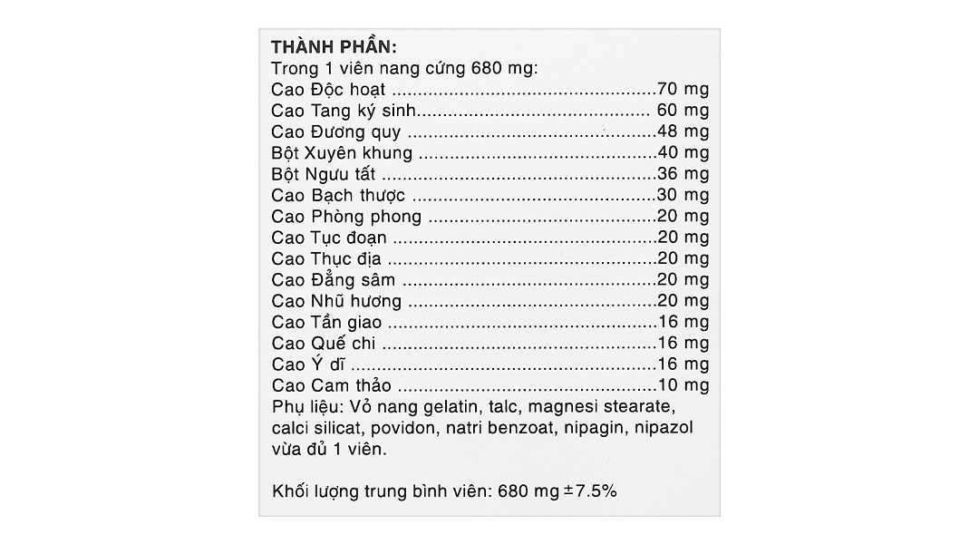 Thực phẩm bảo vệ sức khoẻ: Tê nhức chân tay Bảo Nguyên - 23