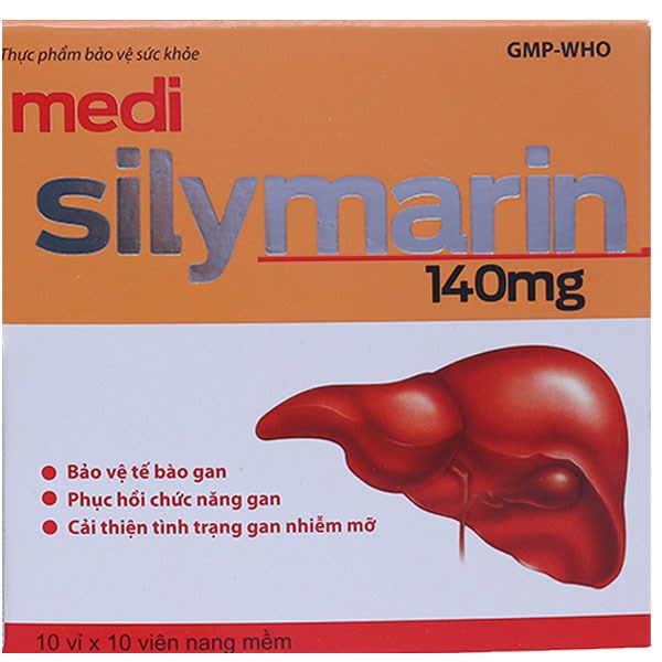 Medi Silymarin 140mg hỗ trợ tăng cường chức năng gan hộp 100 viên