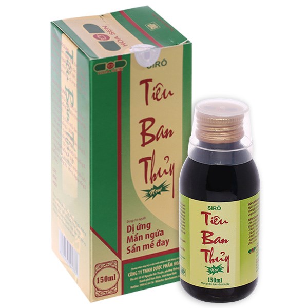 Siro Tiêu Ban Thủy New hỗ trợ thanh nhiệt giải độc, giảm mẩn ngứa chai 150ml