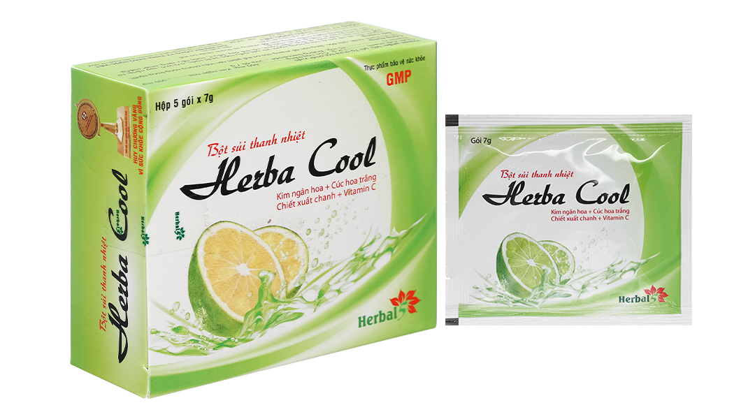 Bột sủi Herba Cool hỗ trợ thanh nhiệt, giải độc