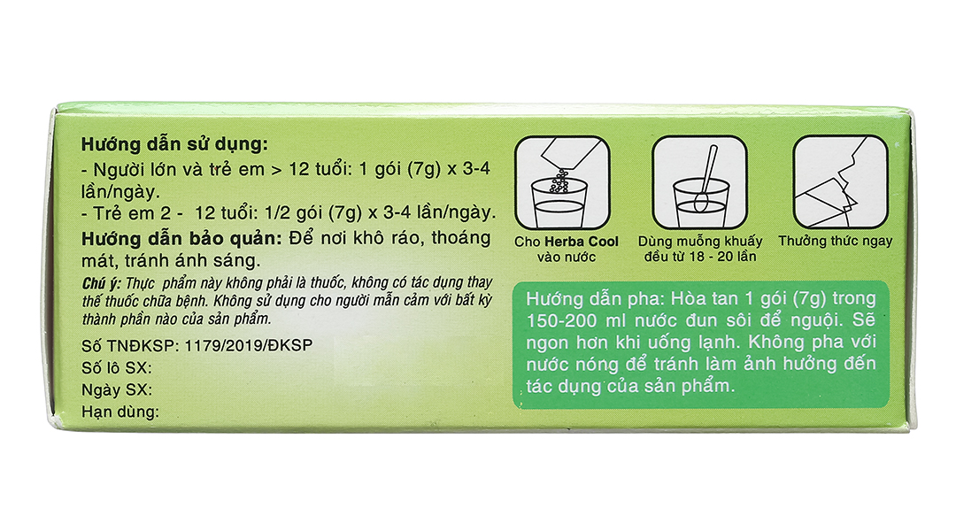 Bột sủi Herba Cool hỗ trợ thanh nhiệt, giải độc