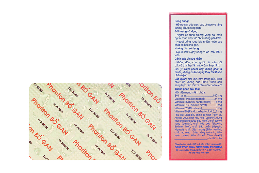 Phariton Bổ Gan hỗ trợ giải độc, tăng cường chức năng gan