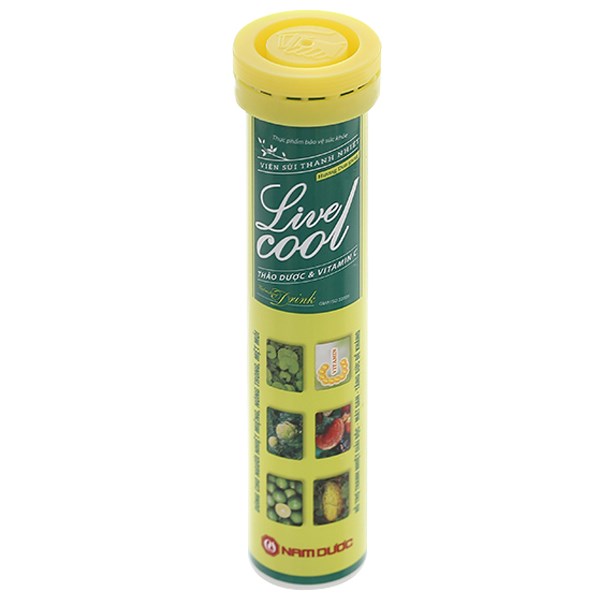 Viên Sủi Thanh Nhiệt Livecool Hương Dưa Gang Tuýp 16v