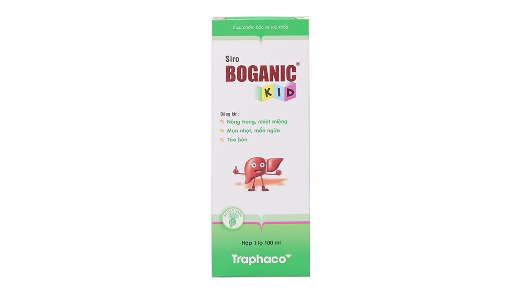Siro Boganic Kid thanh nhiệt, giảm táo bón