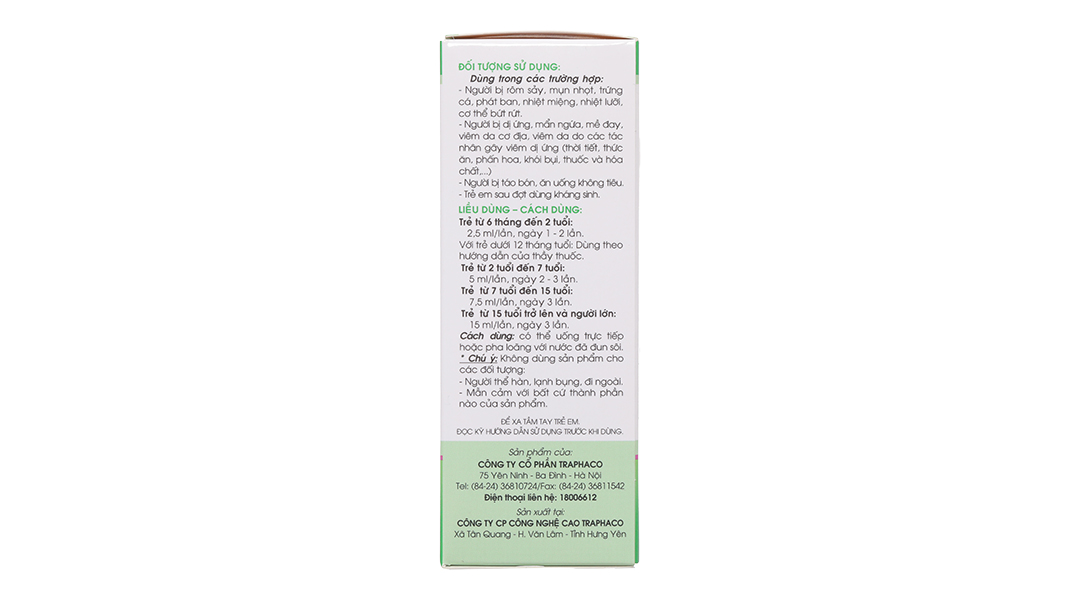 Siro Boganic Kid thanh nhiệt, giảm táo bón