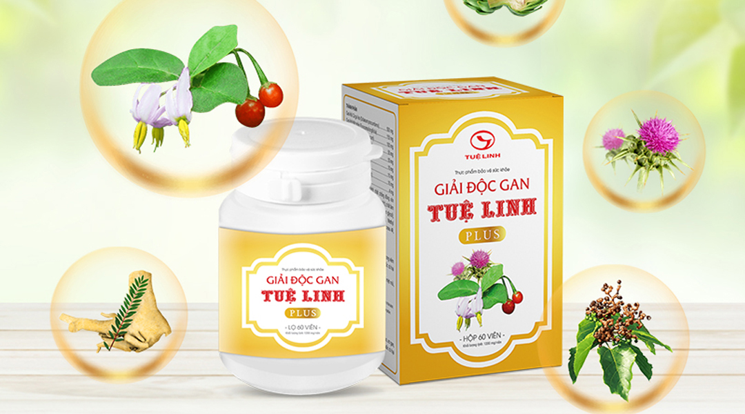 Sản phẩm Giải độc gan Tuệ Linh Plus giúp tăng cường quá trình giải độc gan