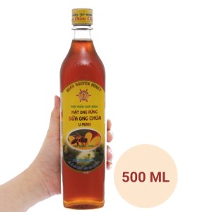 Mật ong rừng sữa ong chúa U Minh Xuân Nguyên chai 500ml