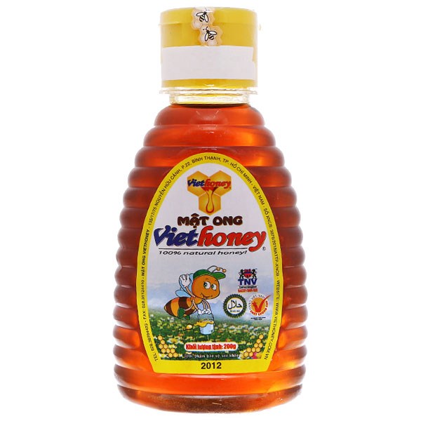 Mật ong Viethoney bồi bổ cơ thể, hỗ trợ giảm đau dạ dày chai 200g