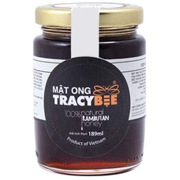 Mật ong hoa chôm chôm nguyên chất Tracybee hũ 189ml
