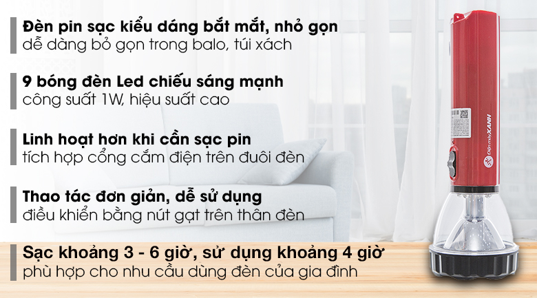 Đèn pin sạc đa năng DMX DS003