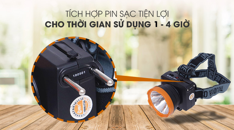 Đèn pin sạc đội đầu Comet CRT1612 - 4