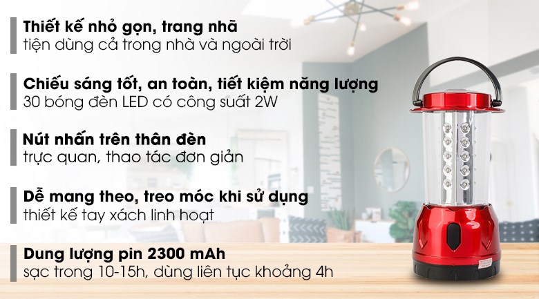 Đèn sạc Điện Quang ĐQ PRL01 02765