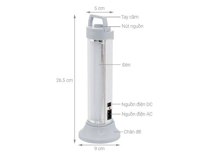 Thông số kỹ thuật Đèn sạc Comet CRL3201