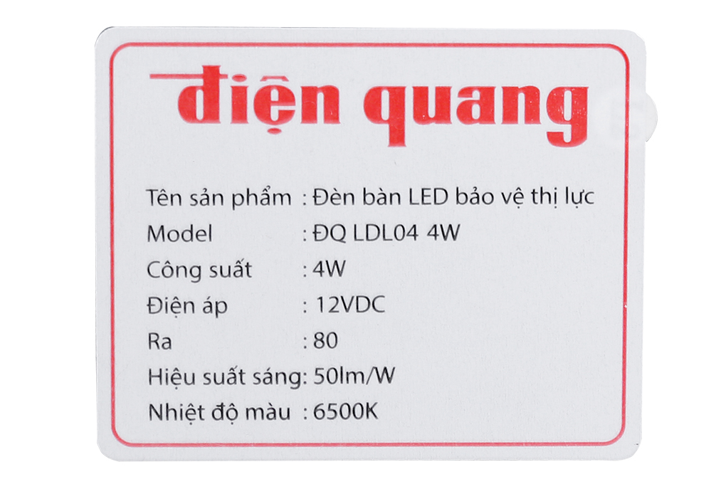 Siêu thị đèn bàn học Điện Quang ĐQ LDL04 4W
