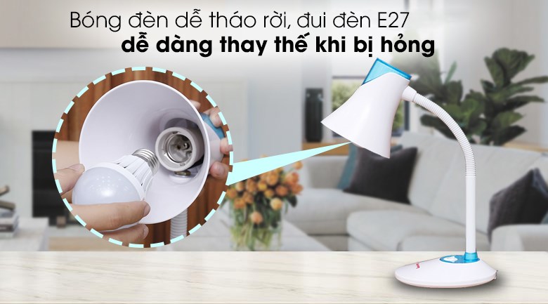 Đèn bàn học Điện Quang DKL15 (Bóng trắng)