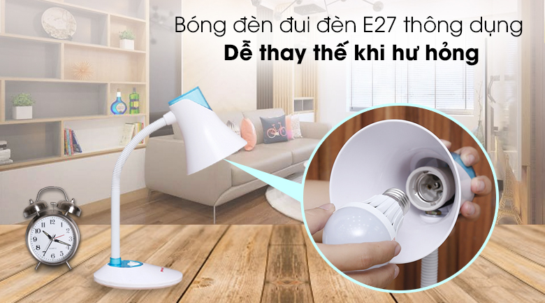 Đèn bàn học Điện Quang DKL15 (Bóng vàng)