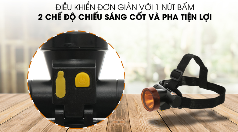 Đèn pin sạc đội đầu COMET CRT1614