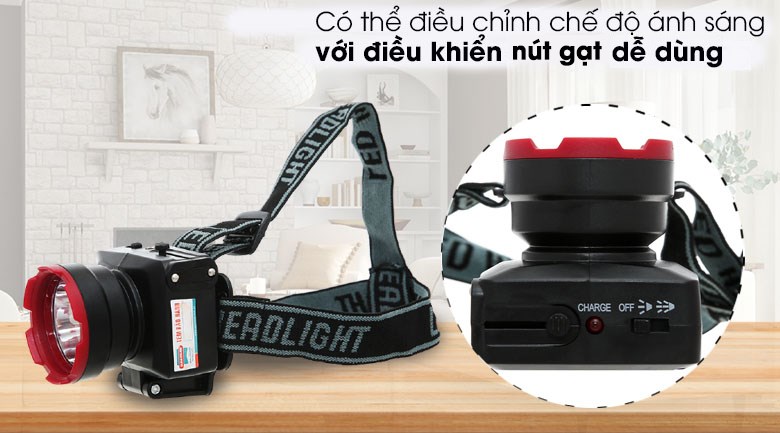 Đèn pin sạc đội đầu Sunhouse SHE-5012