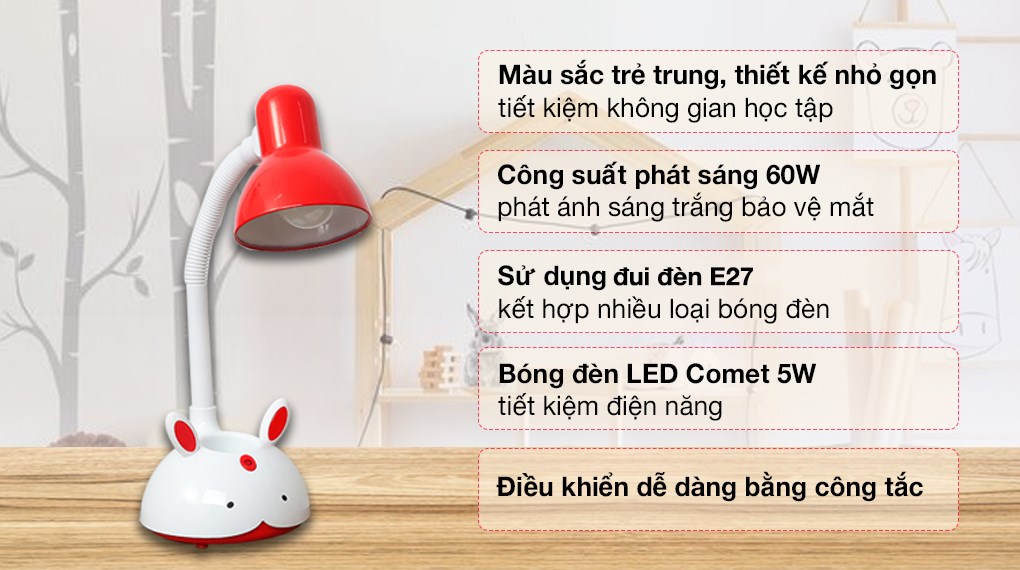 Đèn bàn học Comet CT411