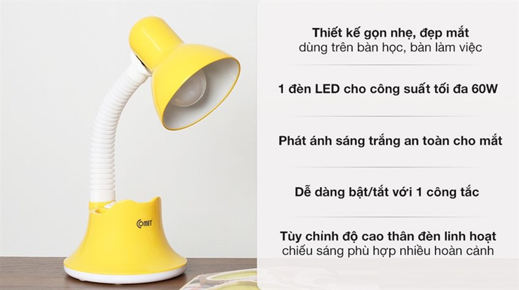 Đèn bàn học Comet CT413