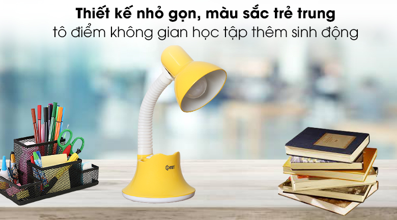 Thiết kế Đèn bàn học Comet CT413 vàng Thiết kế Đèn bàn học Comet CT413 vàng