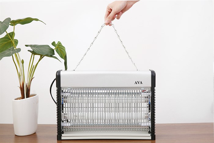 Đèn bắt muỗi AVA JB20E-2X10W Màu Bạc