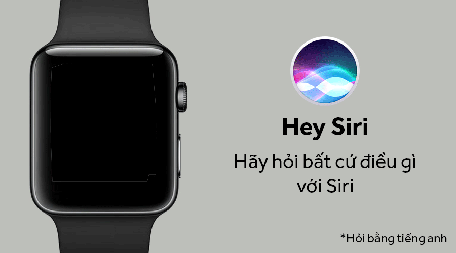 Đồng hồ thông minh Apple Watch S3 GPS, 42mm viền nhôm, dây cao su màu đen