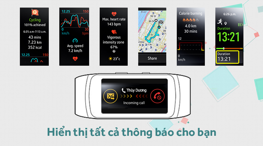 Vòng đeo tay thông minh Samsung Gear Fit2 Pro