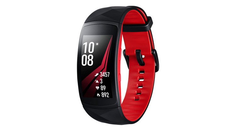 Vòng đeo tay thông minh Samsung Gear Fit2 Pro Màu Đen - Đỏ