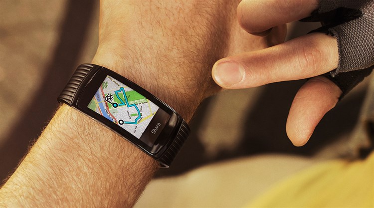 Vòng đeo tay thông minh Samsung Gear Fit2 Pro Màu Đen - Đỏ