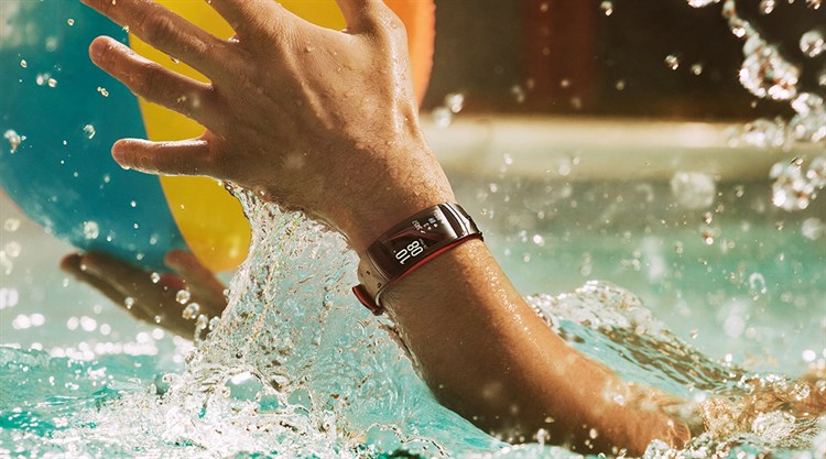 Vòng đeo tay thông minh Samsung Gear Fit2 Pro Màu Đen - Đỏ