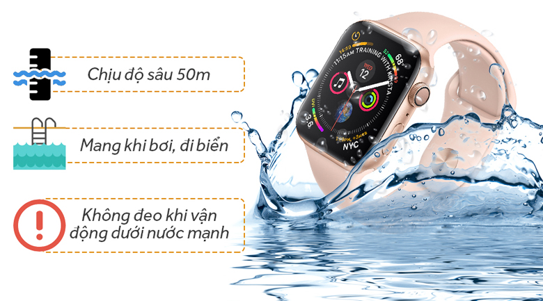Apple Watch S4 GPS 40mm Viền Nhôm dây cao su