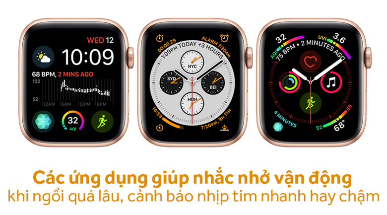 Apple Watch S4 GPS 40mm Viền Nhôm dây cao su