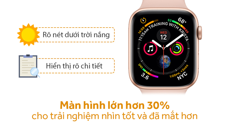 Apple Watch S4 GPS 40mm Viền Nhôm dây cao su